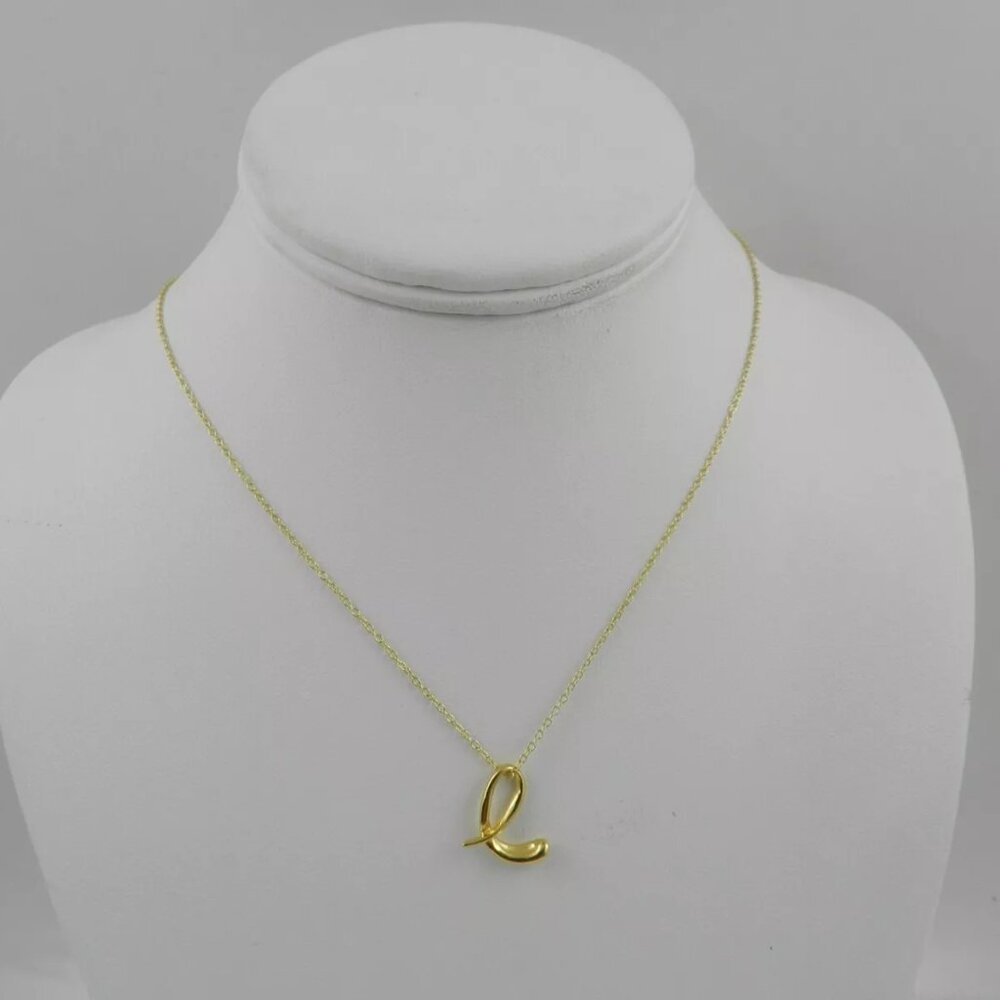 Giani Bernini Script Initial-E Pendant Necklace 18k Gold-Plated Sterling Silver